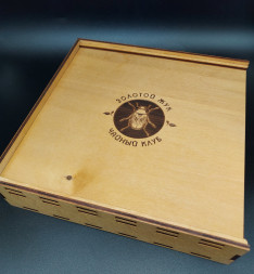 Подарочная коробка под блин 357г с логотипом